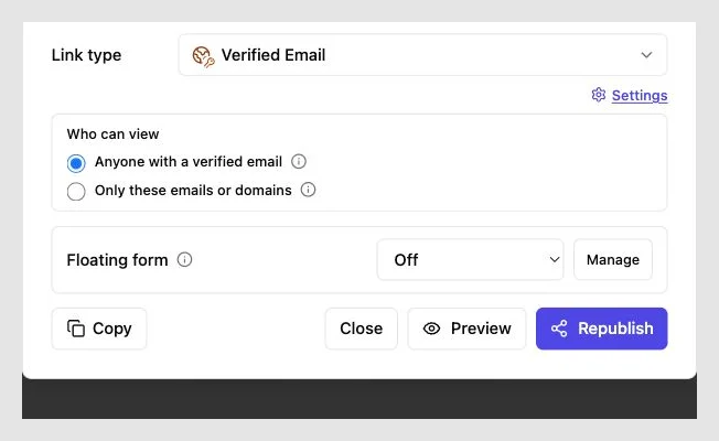 Revdoku verified-email access controls