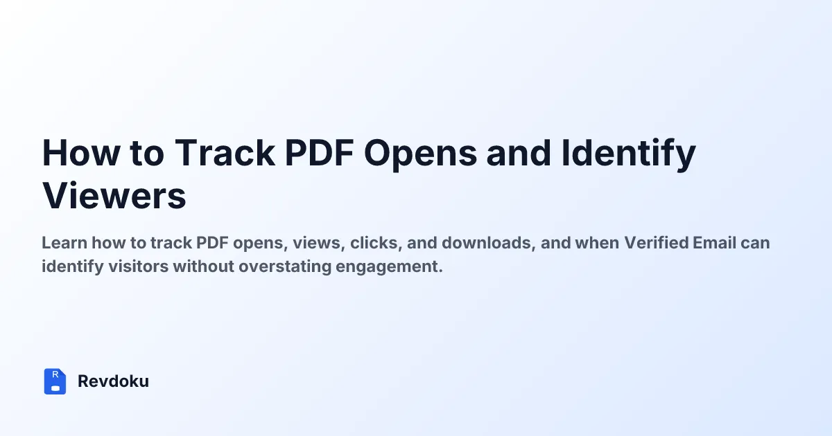 How to Track PDF Opens and Identify Viewers
