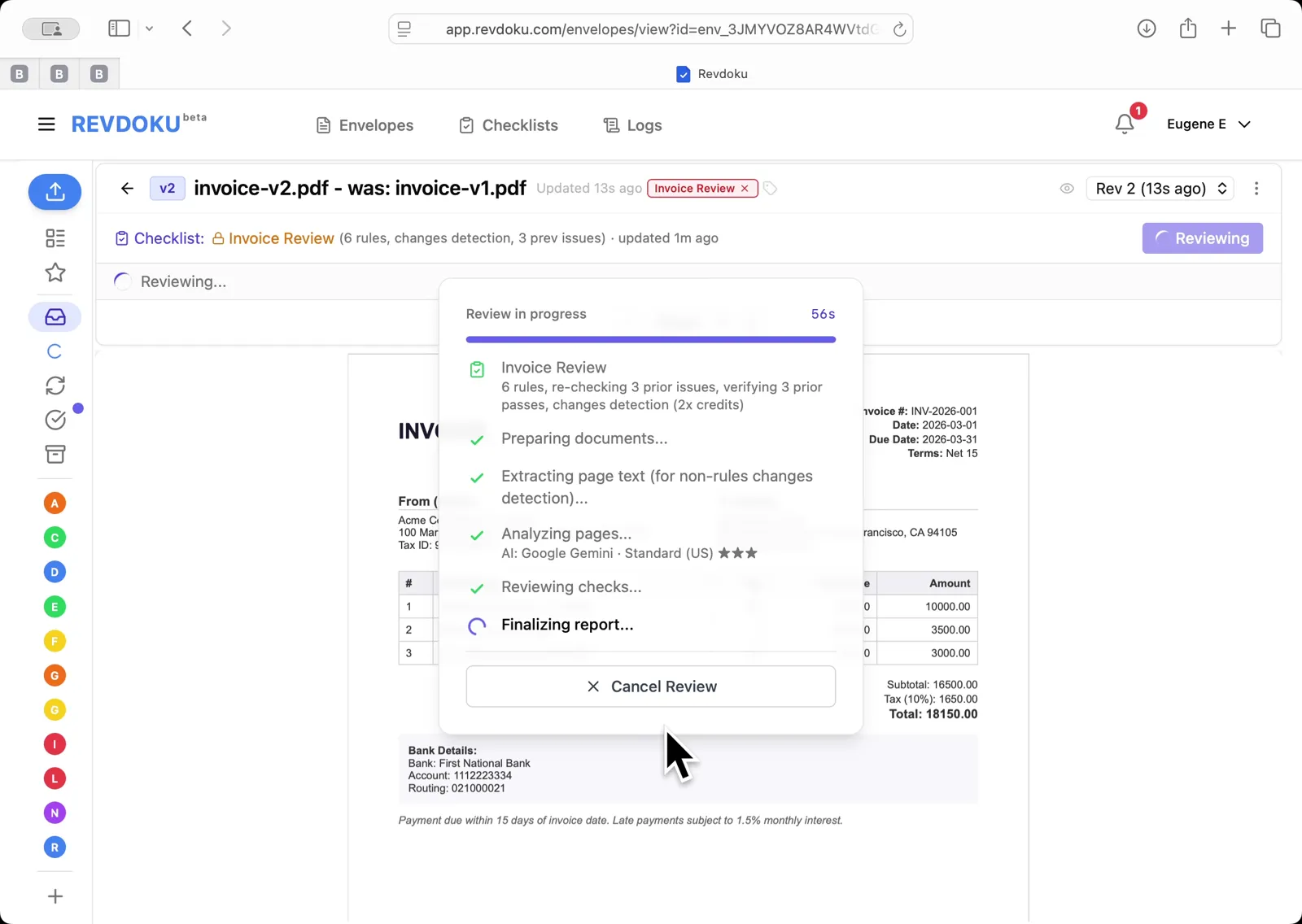 Finalizing the v2 report