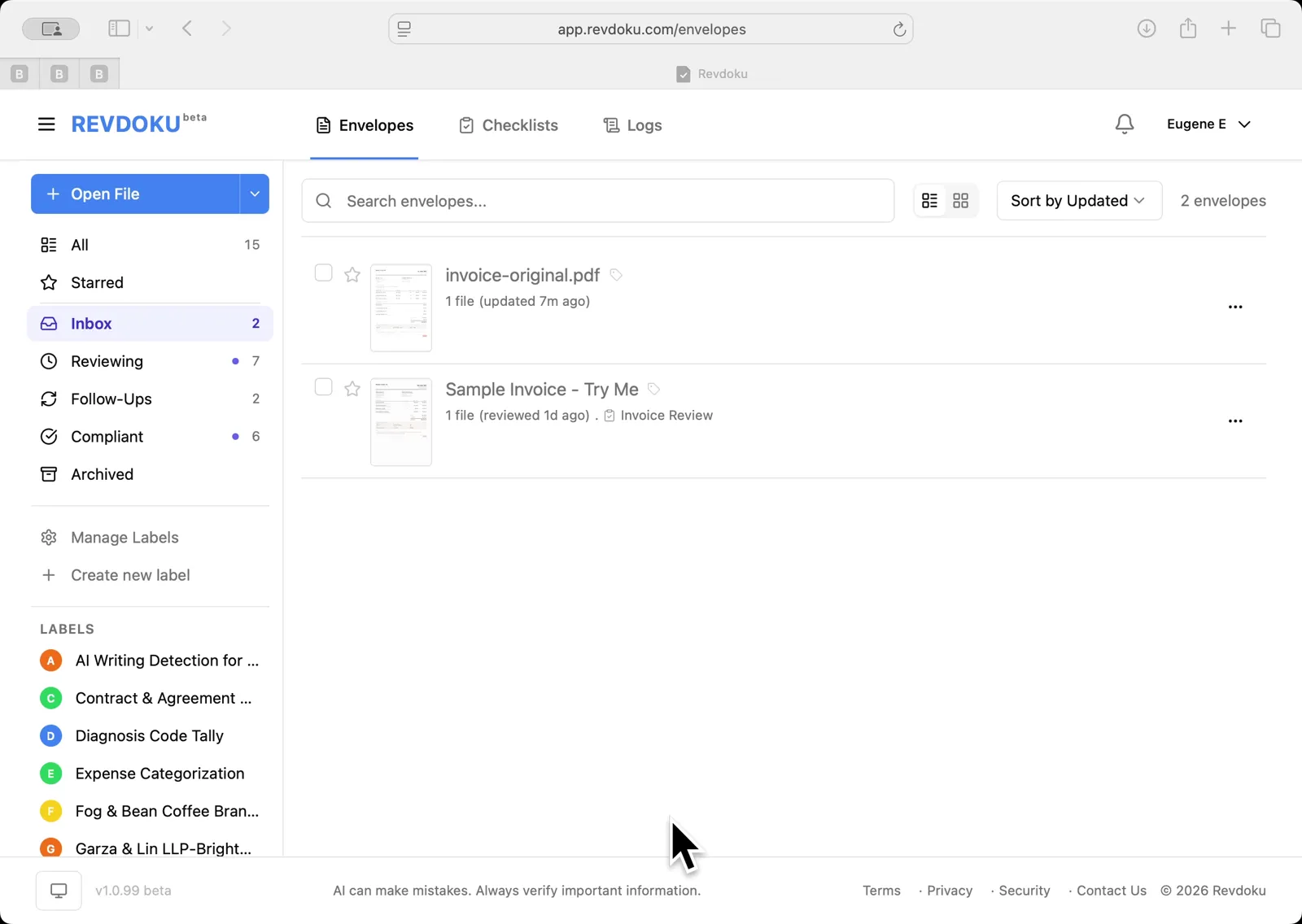 Use Case: Detect Changes Between Document Revisions