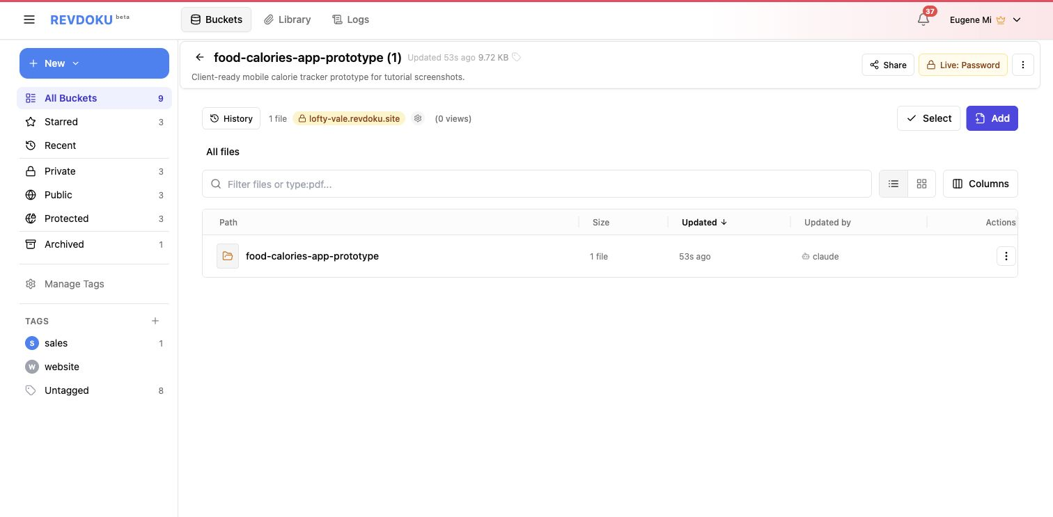 Demo bucket published
