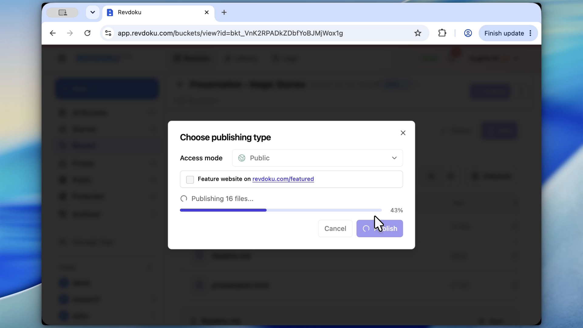 Publish folder as website